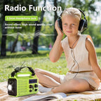 Mesqool Emergency Radio 5 Way Powered, 5000mAh/18500mWh Survival Solar Hand Crank Portable NOAA/AM/FM/SW Weather Radio Battery Backup, Wind up Radio with Cell Phone Charger, Flashlight, SOS