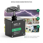 HSPD Square Whole Home Surge Protective Device, Type 1 SPD, Whole House Surge Protector, AC Surge Protection, 120/240VAC (HSPD-25)