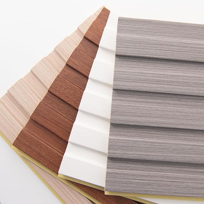 Art3d Slat Wall Panels, WPC Soundproof 3D Wall Paneling for Interior Wall Decor, TV Background, Samples 5-Pack 6 x 6 in.