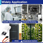3 Set Digital Temperature and Humidity Sensor Modules, Compatible with DHT22/AM2302, 3.3V–5V Sensors for Arduino with Dupont Wires