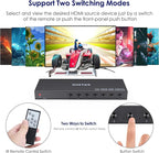 7 in 1 Out HDMI Switch 4K@60Hz with HDR, HDCP 2.2 & 3D and IR Remote Control for PS5, Xbox, Nintendo Switch, Apple TV, Roku, Fire Stick (Home/Office Use)