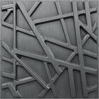 LEVOWAY 33 Pack 3D Wall Panels for Interior Wall Decor, 12''x12'' Brushed Silver Accent Textured Wall Panels, Wall Covering Panles for Living Room, Gaming Room, TV Background, Cover 32 Sq.Ft