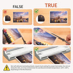 Lamtetur Anti-Static Thermal Laminating Pouches 9x11.5 Inches, Holds 8.5 x 11 Inch Sheets,5mil 100Pcs Hot Laminate Films, Clear Laminator Papers, Letter Size Lamination Sheets(Anti-Static 5Mil-100)