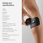 Hyperice Venom Go - Advanced Heat and Vibration Wearable - Venom Go Pack Includes Venom Go Pod - Case and Refill Pads