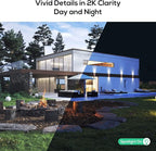 Kittyhok Solar Security Cameras Wireless Outdoor, 360° Pan & Tilt Home Security Camera, No Subscription, 2K Clarity, Color Night Vision, WiFi6 NVR with 64GB microSD Card, Local Storage, 5G & 2.4G WiFi