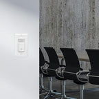 Maxxima Occupancy Vacancy Motion Sensor PIR Wall Switch, 3-Way or Single Pole Wall Plate Included, Commercial or Residential, 120-277V