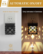 DORESshop Night Lights Plug Into Wall [2 Pack], LED Night Light, Color-Changing, Plug in Night Light, 8 Color RGB, Dusk-to-Dawn, Night Light for Kids, Nightlights for Children, Baby, Nursery, Kitchen