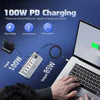P9 PRO USB C Hub 10Gbps, intpw 9-in-1 USB 3.2 Hub with 4K@60Hz HDMI, 3 USB-A/C 3.2, 2 Type-A 2.0, PD 100W, SD/TF Slot, 3.28FT Aluminum USB Hub for PC, iPhone 16/15 Series, MacBook Air/Pro and More