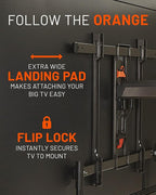 ECHOGEAR XL Full Motion TV Wall Mount - Universal Bracket for Big TVs Up to 90" - Smooth Articualtion Plus Easy 3 Step Install with Pre-Assembled TV Interface - Ideal for OLED & QLED TVs