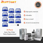 10 Pack Aero Vac Filter by Blutoget - Compatible for iRobot Roomba 500 & 600 Series 536 550 551 595 614 620 630 645 650 655 660 665 670 675 677 680 685 690 Vacuum Cleaner Accessories,with a brush
