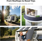 Jackery Solar Generator 1000 v2 with 2x100W Light Solar Panels,1070Wh Portable Power Station,LiFePO4 Battery, 1500W AC Output, Flexible&Lightweight Solar Kit for RV,Balcony,Camping, Emergency Backup