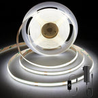 Pandery COB LED Strip 5m,16.4ft LED Strip Lights,Touch Dimmable LED Strips,CRI90+,6000K Daylight White LED Tape Lights,1600LEDs,24V cob led,Indoor for Bedroom,Kitchen,TV,Mirror,Cabinet