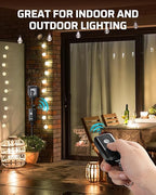 DEWENWILS Outdoor Remote Control Outlet, 15A Wireless Remote Control Switch, 100FT Control Range & 14AWG SJTW Power Cord, Weatherproof for Christmas Decor Outdoor Appliances