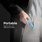 CLICK CLEAN Screen Cleaner, Fingerprint Proof Screen Cleaner Spray, All-in-One Cleaner with Microfiber and Shell for All Phones, Laptop and Tablet Screens (Light Blue)
