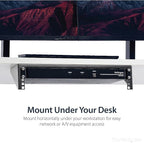 StarTech.com 2U Vertical Wall Mount Patch Panel Bracket - Steel Rack Mount Bracket w/Hardware for 19" Network, Server and Data Equipment , TAA (RK219WALLV)