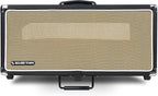 Sound Town Vintage 4U Amp Rack Case, 12.5" Depth with Rubber Feet, Dust Cover, Kickstand, Black (STVRC-4BK)
