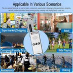 ELIDAIP T-M2 Super Mini Walkie Talkies for Adults,Rechargeable Walkie Talkies,Portable Two Way Radios for Restaurant,Camping,Running,Hotels,Hiking,Supermarket,Shopping Malls,White 2 Pack