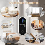 Hembisen Combination Natural Gas Detector & Carbon Monoxide Detector, 4-in-1 Carbon Monoxide Alarm,°F & Humidity,Propane,Methane,Gas Detector Alarm & CO Detector for Home,RV,Apartment