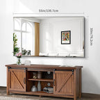 CILIBER Large Beveled Mirror, 30x55 Frameless Beveled Bathroom Mirrors for Over Sink, Upgraded Shatterproof Beveled Frameless Vanity Mirror for Bathroom,Bedroom,Living Room and Entryway
