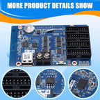 MARALANG HD-WF4 RGB Seven Color Small LED Display WiFi Control Card Module 384Wx256H Pixels HUB75 Interface Controller Panel Card