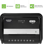 Aurora AU2260XA Heavy Duty Anti-Jam 22-Sheet Crosscut Shredder/60 Min Run Time/ 7-Gallon Pullout Basket and Casters