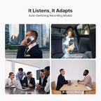 Comulytic Note Pro AI Voice Recorder, Unlimited Transcribe & Summarize, One Tap Recording Device with AI Note Taking, Support 113 Languages, 64GB, Audio Recorder for Calls, Meetings, Lectures, Silver