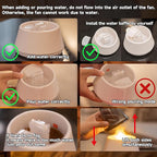 Essential Oil Diffuser, 7 Colors Flame Effect Aroma Humidifier with Timer, Ultrasonic Aromatherapy Diffuser for Home, Office, Bedroom, Yoga (White)