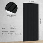 5 Pack Acoustic Panels, 48 x 24x 0.4 Inch Sound Proof Panels for Walls, Premium Wall Sound Absorbing Panels, Decorative Sound Dampening Panels for Media Room, Office and Studio,Black