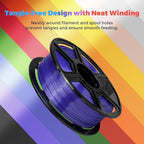 Flashforge 3D Printer Filament Silk PLA 1.75mm 1kg Spool-Dimensional Accuracy +/- 0.02mm (Blue)