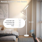 Floor Lamp,Upgraded 42W/4200LM Super Bright Floor Lamp,2-in-1 LED Dimmable Standing Lamp with Reading Light,Tall Standing Lamp with Stepless Dimmable,Modern Floor Lamps for Living Room,Bedroom,Office