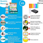 Visual Communication Book,162 ASD Photo Picture Cards: Autism Language Vocabulary, Speech Articulation Therapy, ADHD & Aprexia Learning (Spanish Laminate Real Photo Book, Small)