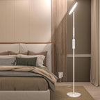 LED Floor Lamp, 3600LM Bright Standing Lamp 350W Equivalent with 2700K-6500K Stepless Dimming, Modern Torchiere Room Lamp with Remote/Touch Control, 69" Tall Lamp for Living Room Bedroom Office(White)