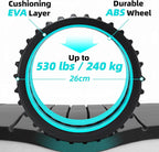 Back Roller for Back Pain Reliefn & Stretching, Deep Tissue Massage Roller Supports Up to 530 lbs / 240 kg, 5.5''-7.5'' Curved Foam Roller for Home Physical Stretching