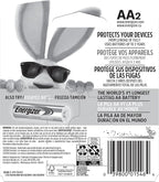 Energizer MAX Alkaline Double A Batteries, 2 Count, Long-Lasting AA Batteries, Suitable for Kids' Toys and Everyday Electronics
