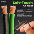 GEARit Pro Series 16AWG Speaker Wire, 16 Gauge Speaker Wire Cable (100 Feet / 30 Meters) Great Use for Home Theater Speakers and Car Speakers, Transparent Black/Green