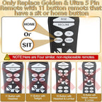 ZKAD-5 5 Pin Lift Chair Remote Only Fit for 2 Motors Golden and Ultra Comfort Chairs with 11 Button(Include SIT or Home, Not Twilight) Remote, Recliner Hand Control Part 5-Years Free Replacement