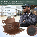 BarvA 2 Phone Docking Station | Patented Adaptive Wood Gun Rack | Night Stand Room Decor | Gun Accessories Gifts for Men | Smart Watch & Phone Stand | Charging Station Desk Organizer