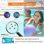 Pool and Spa Rapid Bacteria Test by Watersafe, Detects Down to 1 Bacteria/μL, including E. coli, Salmonella and More, Pack of 10