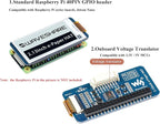 2.13inch E-Ink Display HAT V4 Version, Black/White Two-Color 250x122 Pixel E-Paper Module for Raspberry Pi 5/ 4B/3B+/3B/2B/A+/Zero W/WH/Zero 2 W/Jetson Nano SPI Interface, Support Partial Refresh