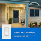 Lutron Claro Smart Switch 3-Way Kit for Caseta Smart Lighting, Includes Wall Plate, Pico Paddle Remote, and Bracket, Neutral Required, DVRF-PKG1S-WH