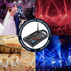DMX Lighting Console, 54 Channels DMX Controller for dj Lights,Compatible with 2.4g DMX Wireless Receiving Devices