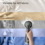 HiLIFE Steamer for Clothes, 1100W Clothes Steamer with Large 300ml Tank, Handheld Clothing Steamer, Fabric Wrinkle Remover, Portable & Compact Travel Size Garment Steamer ONLY FOR 120V (Grey)