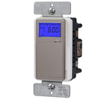 TOPGREENER Digital Astronomic Timer Switch, 7-Day Programmable Sunrise Sunset, Single Pole or 3-Way, Neutral Wire Required, 120VAC, UL Listed, TGT01-H-NK, Nickel