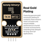 Lonely Binary 6pcs DHT22 DHT11 Gold Edition Digital Temperature Humidity Sensor Set AM2302 Weather Station Monitor for Arduino ESP32 S3 Raspberry Pi Project
