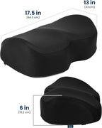 Everlasting Comfort Foot Rest for Under Desk at Work - Memory Foam Office Foot Stool & Under Desk Footrest Leg Elevation Pillow for Gaming & Home Office, Supports Posture
