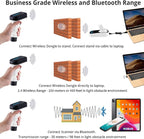 ScanAvenger Wireless Portable 1D&2D with Stand Bluetooth Barcode Scanner: Hand Scanner 3-in-1, Cordless, Rechargeable Scan Gun for Inventory - USB Bar Code/QR Reader (1D&2D Upgraded Next Gen Stand)