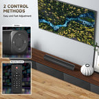Fansbe Direct Sound Bar Speakers Bluetooth Wireless, TV Speakers Sound Bar Subwoofer, Home Theater Surround Sound Bar HDMI(ARC) Optical AUX USB 2.1ch Home Audio Sound System TV PC Wall Mount, Black