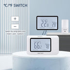 Wireless Thermostat for House, SENSTREE Remote Temperature Controller, Temperature Control Plug, Support Heating/Cooling Mode, for Window A/C, Fan, Space Heater,in Home,Baby Room, Attic, Garage
