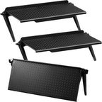 Jetec 3 Pieces Screen Top Shelf TV Top Storage Bracket 2-leg Adjustable Monitor Shelf for Cellphone Stand Media Boxes Router Game Console and Home Decoration Supplies(11.81 x 4.72 Inches)