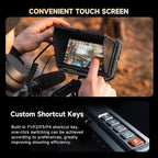 VILTROX DC-X2 Touchscreen Camera Field Monitor, 2000 Nits 6 inch On Camera Monitor 4K HDMI in/Out 3D Lut Full Waveform 1920X1080 HD Focus Peaking Assist Video Field Monitor with Sunshade Hood Battery